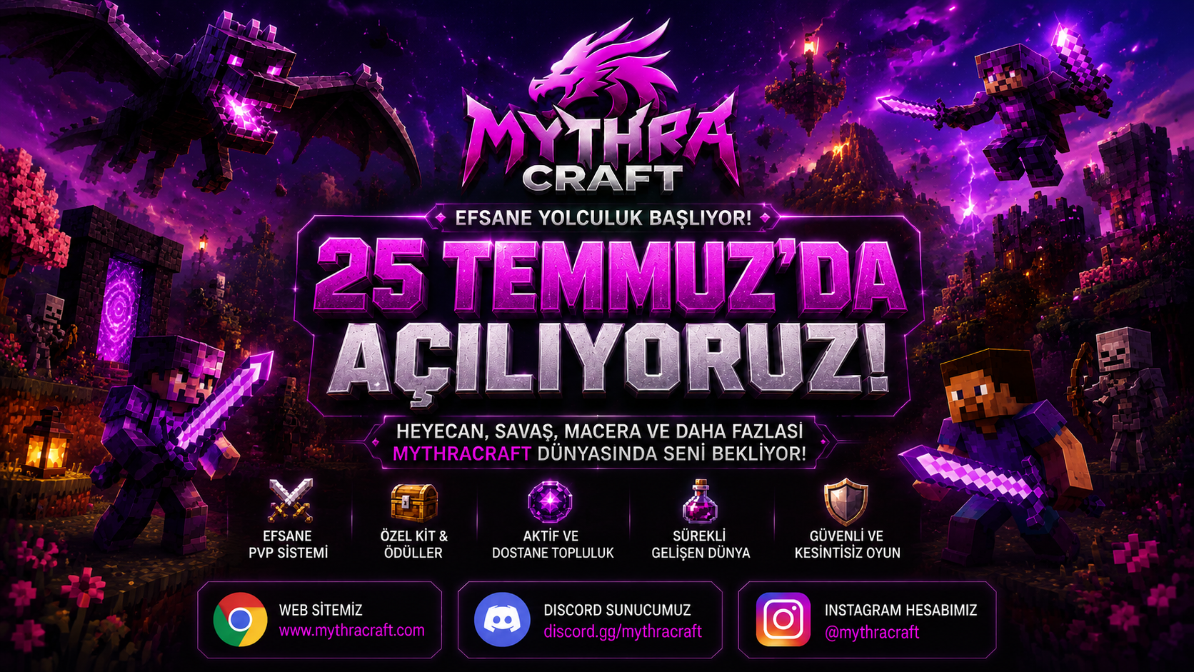 Mythra Craft 25 Temmuzda Sizlerle!